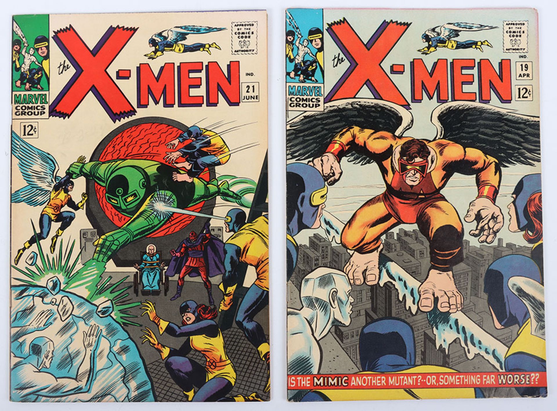 The X-Men No.19 & 21 Marvel Silver Age Comics