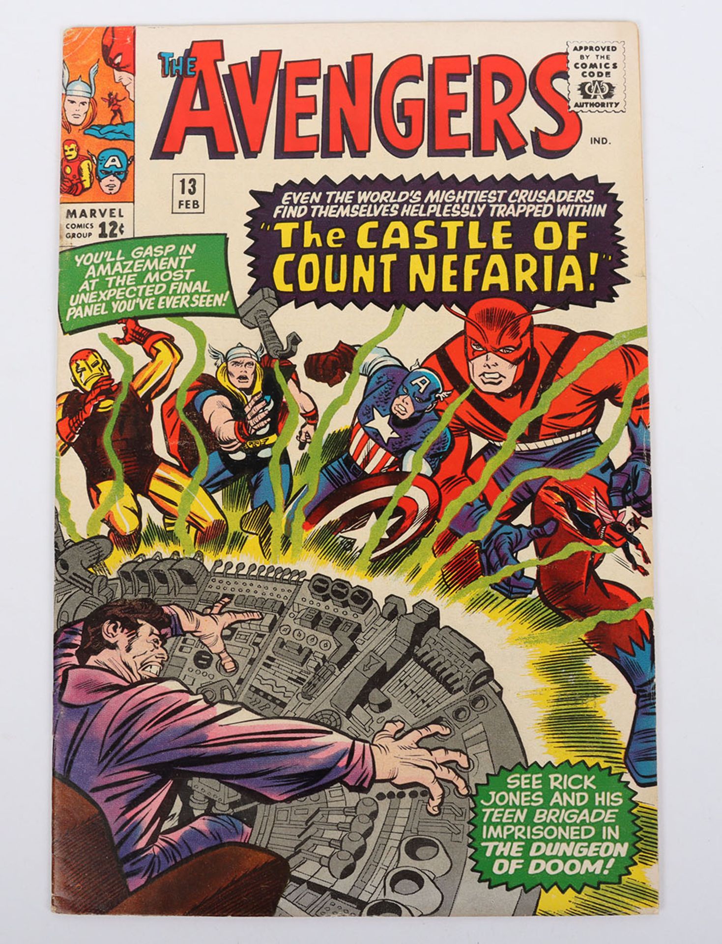 The Avengers No.13 Marvel Silver Age Comics February 1965