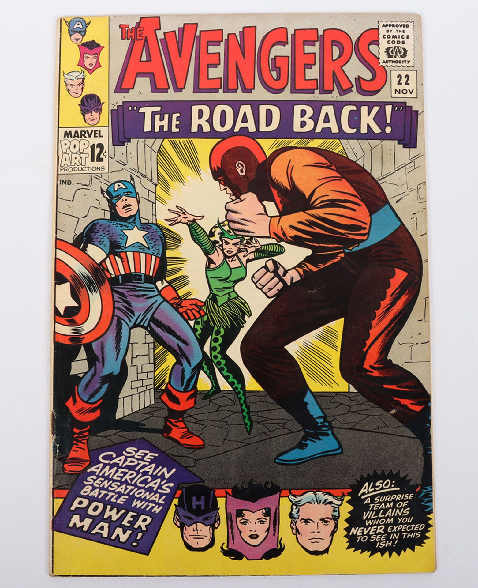 The Avengers The Road Back No.22  Marvel Silver Age Comics November 1965