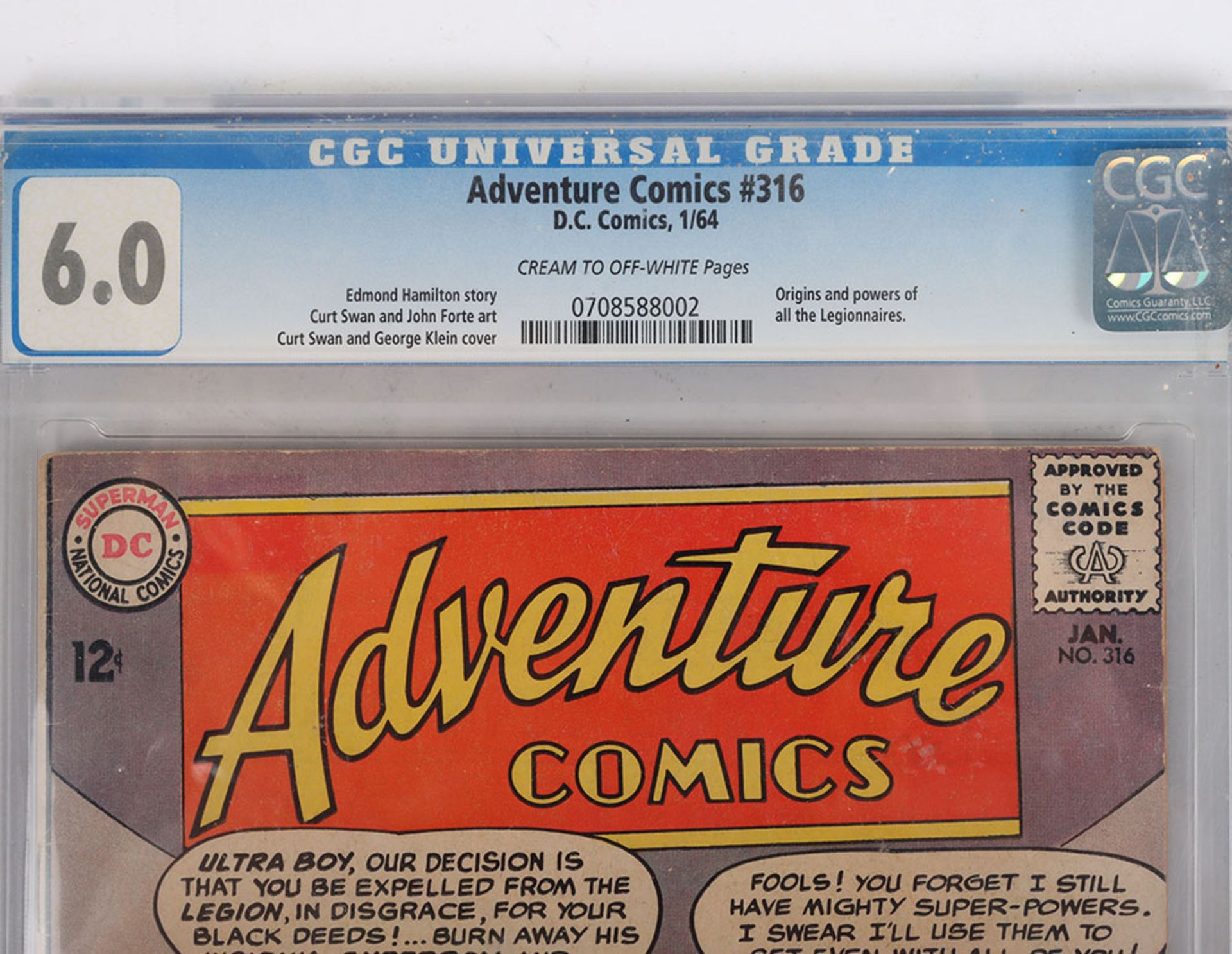 Adventure Comics DC Silver Age CGC 6.0 Comic No. 316 January 1964 - Bild 2 aus 3