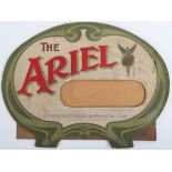 A vintage card Advertising sign, The Ariel