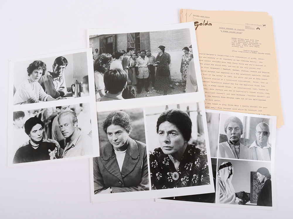Ingrid Bergman signed ‘My Story’ with relating Golda ephemera - Image 4 of 4
