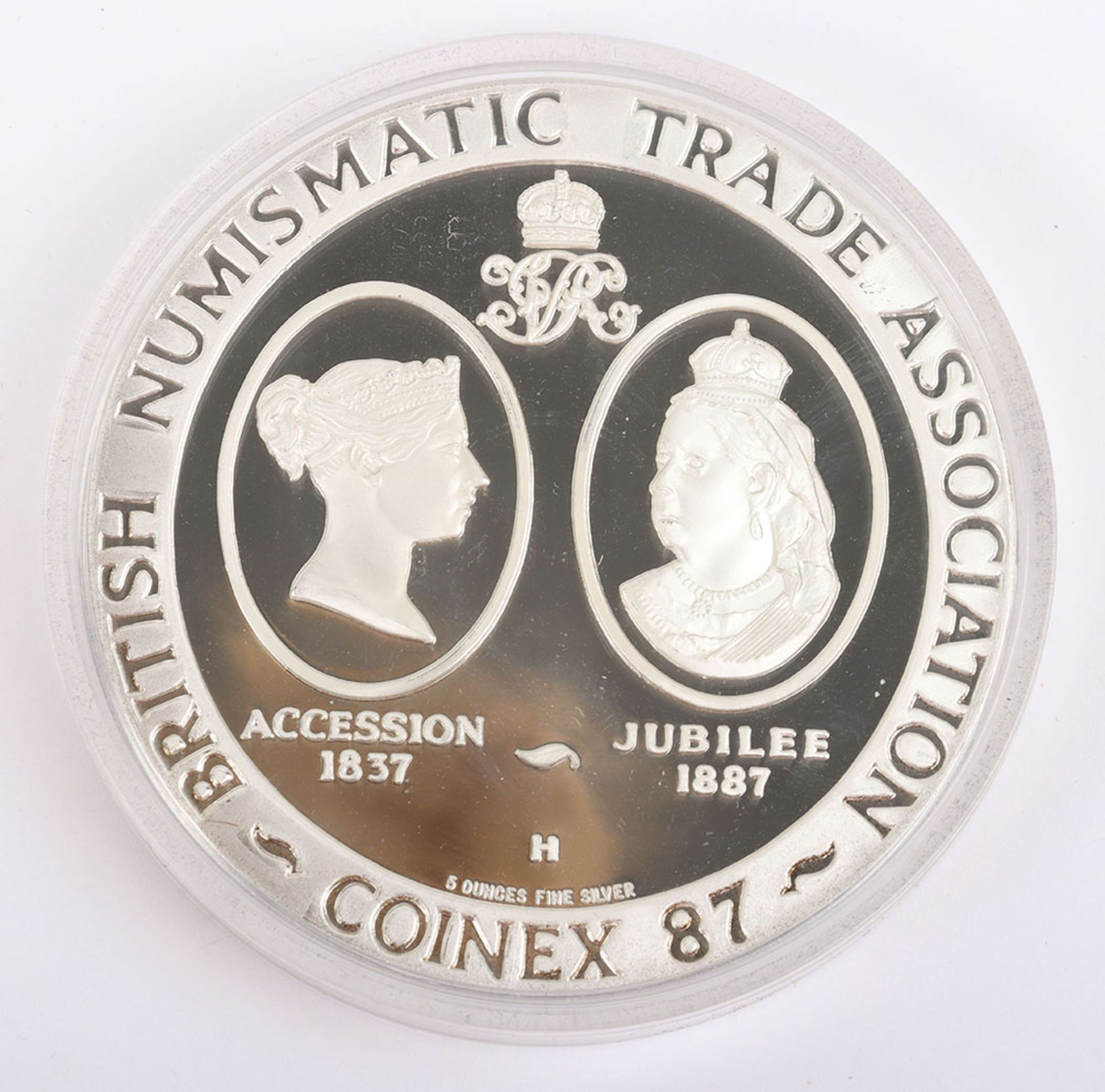 BNTA 5oz silver commemorating Coinex 87 - Image 2 of 4