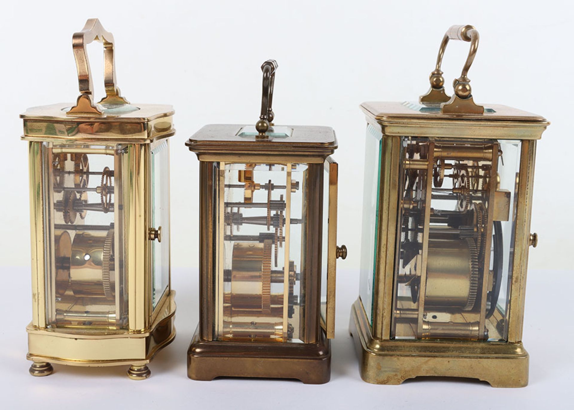 Three 20th century carriage clocks, including Henley, Matthew Norman and one other - Image 3 of 4