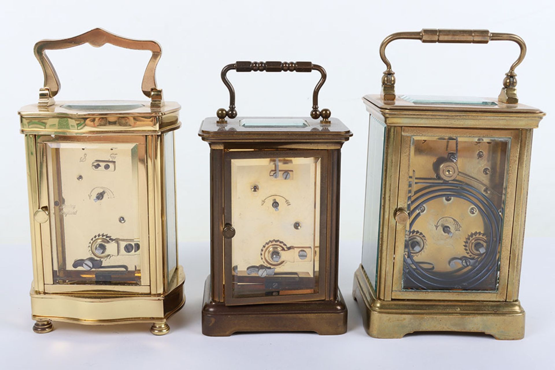 Three 20th century carriage clocks, including Henley, Matthew Norman and one other - Image 4 of 4