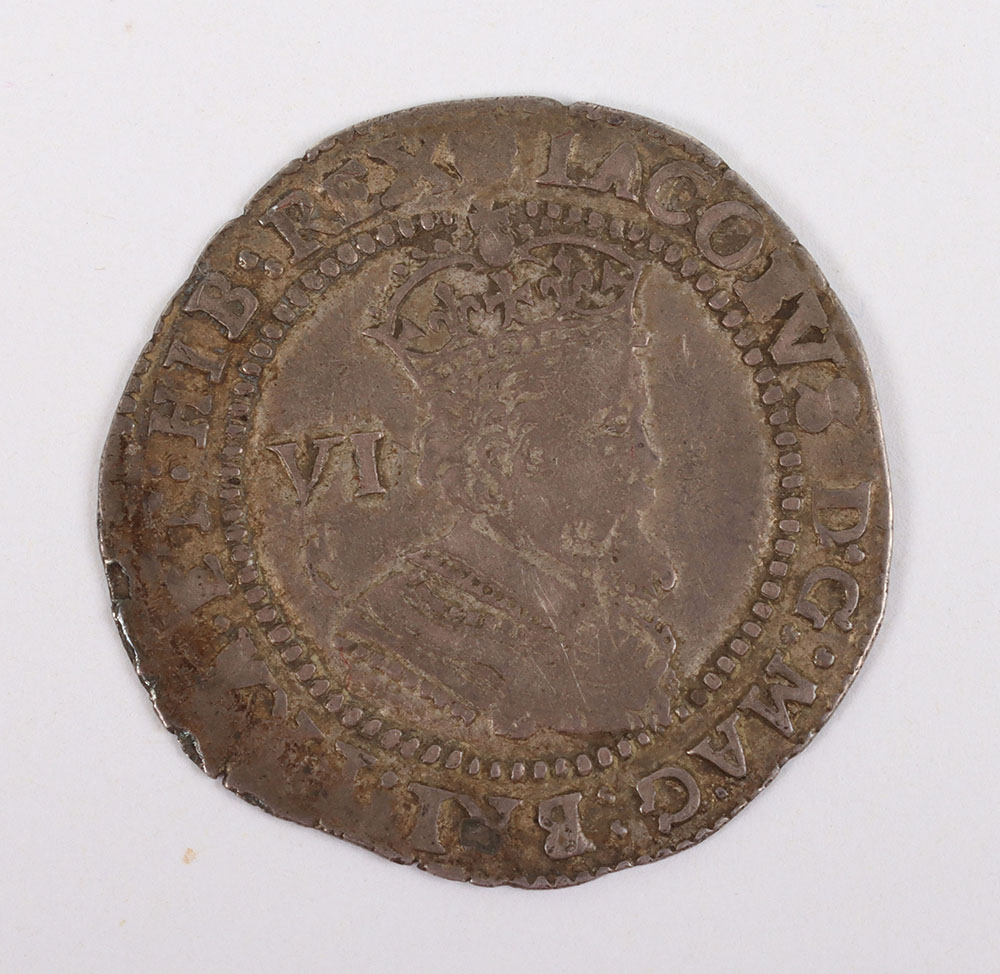 James I (1603-25), Third Coinage, Sixpence, 1621