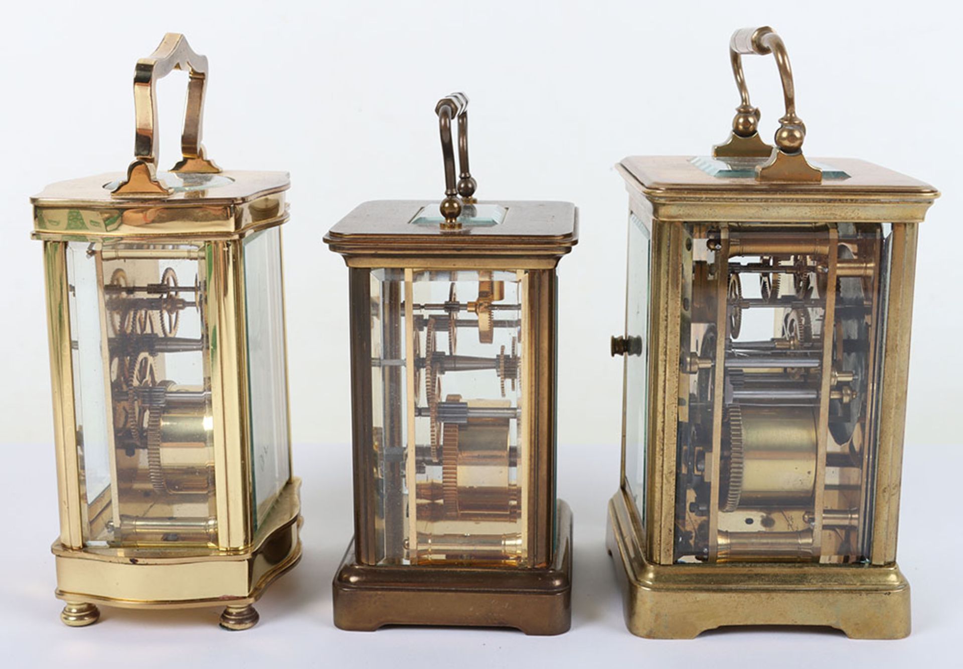 Three 20th century carriage clocks, including Henley, Matthew Norman and one other - Image 2 of 4