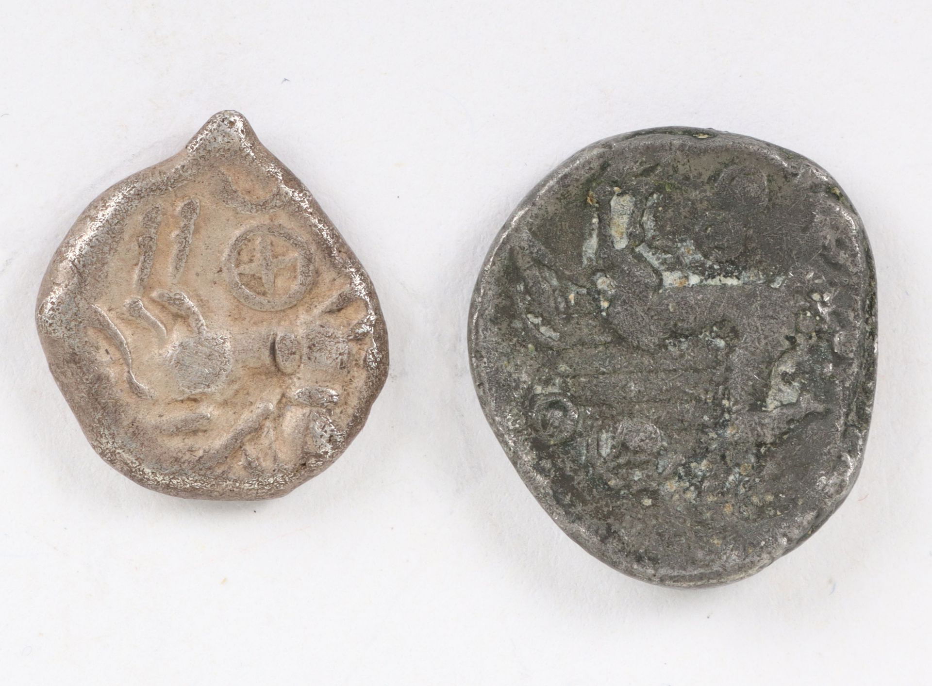 Central Gaul, Aedui, (Lingones), Kaletedou series, AR Quinarius, c. 80-50BC