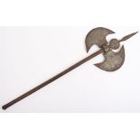 Persian Qajar Dynasty Double Headed All Steel Axe