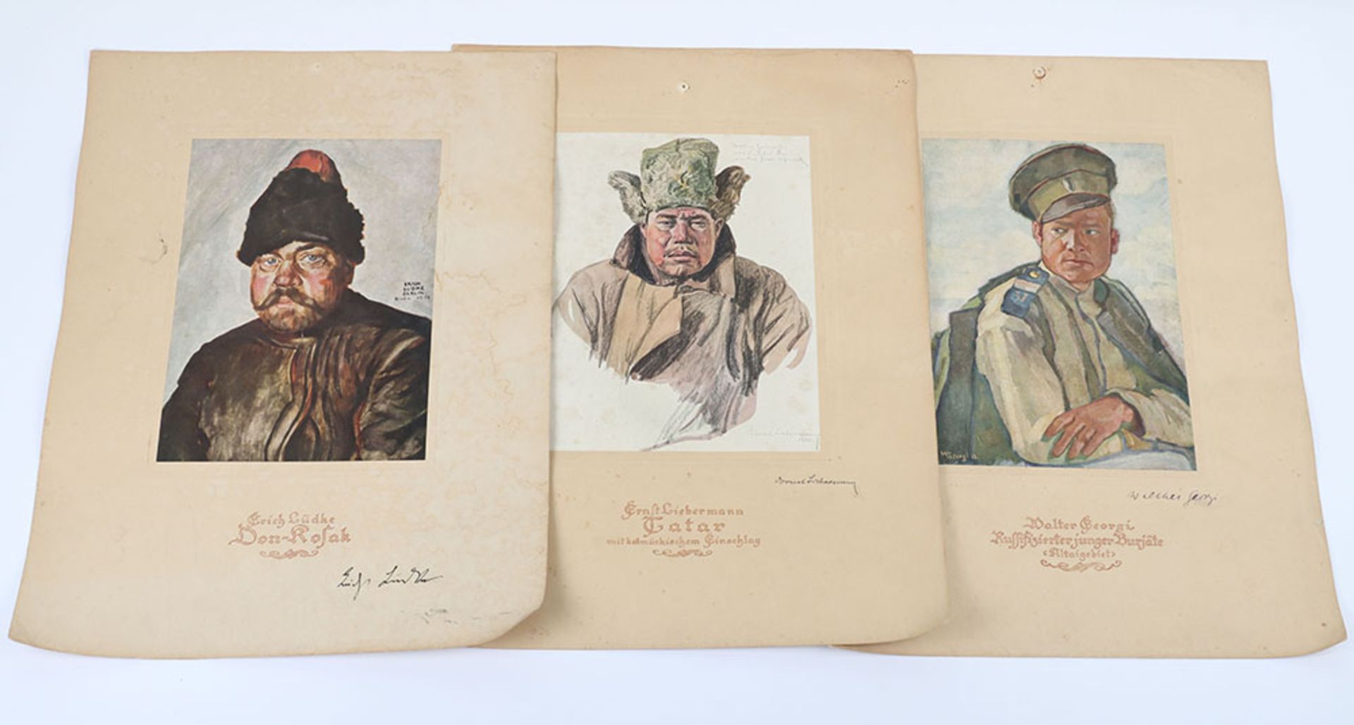 Interesting Collection of 14 Lithographs of Russian Interest Circa 1920 - Image 9 of 12