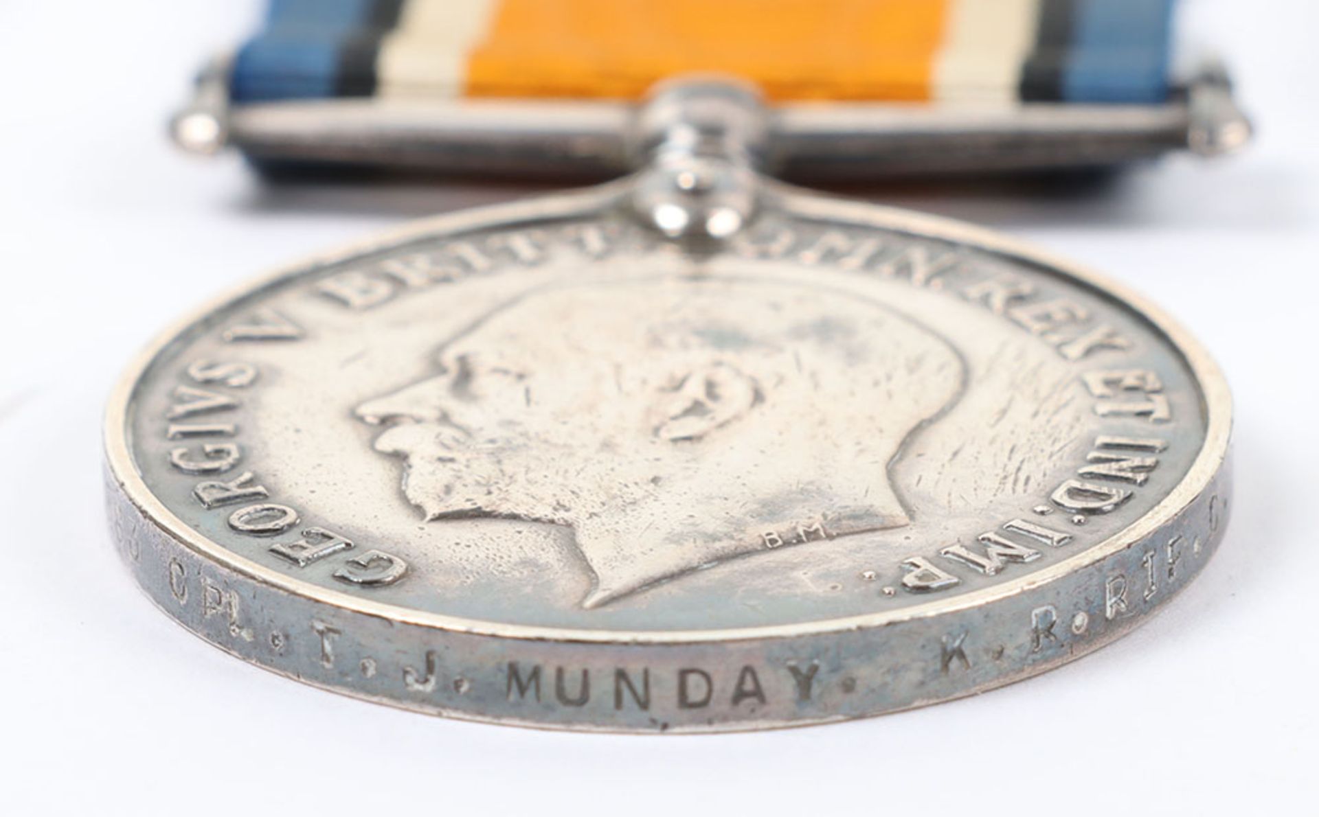 A Good Great War Western Front Military Medal and Second Award Bar Group of Four to the Kings Royal - Image 7 of 19