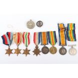 Mixed Group of First and Second World War Medals Believed to be From 1 Family