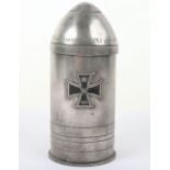 WW1 German Presentation Drinking Stein in form of Artillery Shell