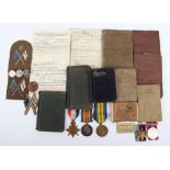 WW1 Medal Group of Five Covering Service Across Both World Wars, Accompanied by an Extremely Impress