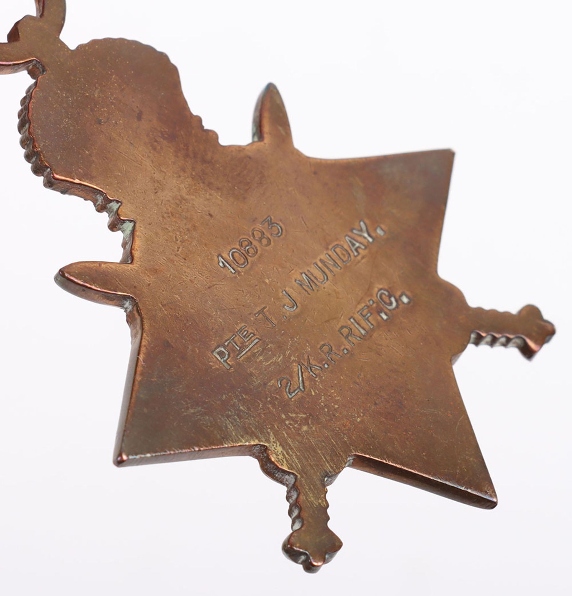 A Good Great War Western Front Military Medal and Second Award Bar Group of Four to the Kings Royal - Image 12 of 19