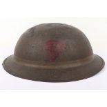 WW1 British Divisionally / Battalion Marked Steel Combat Helmet