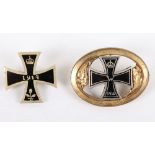 2x 1914 Iron Cross Brooch Pins