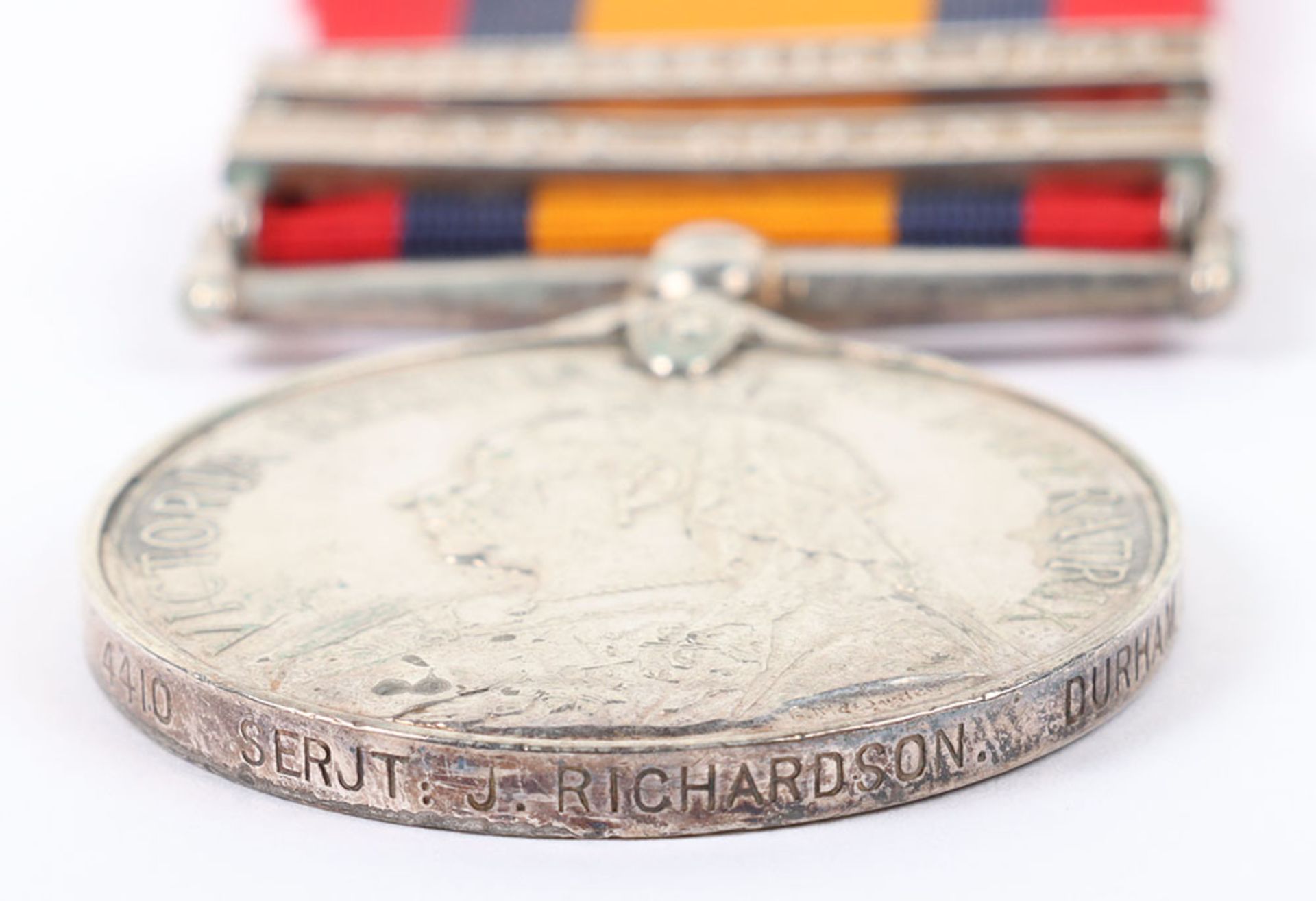 Queens South Africa Medal 4th Battalion the Durham Light Infantry - Image 4 of 7