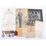 A Good Great War Western Front Military Medal and Second Award Bar Group of Four to the Kings Royal