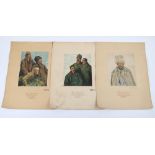 Interesting Collection of 14 Lithographs of Russian Interest Circa 1920