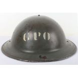 WW2 British Home Front General Post Office (G.P.O) Steel Helmet