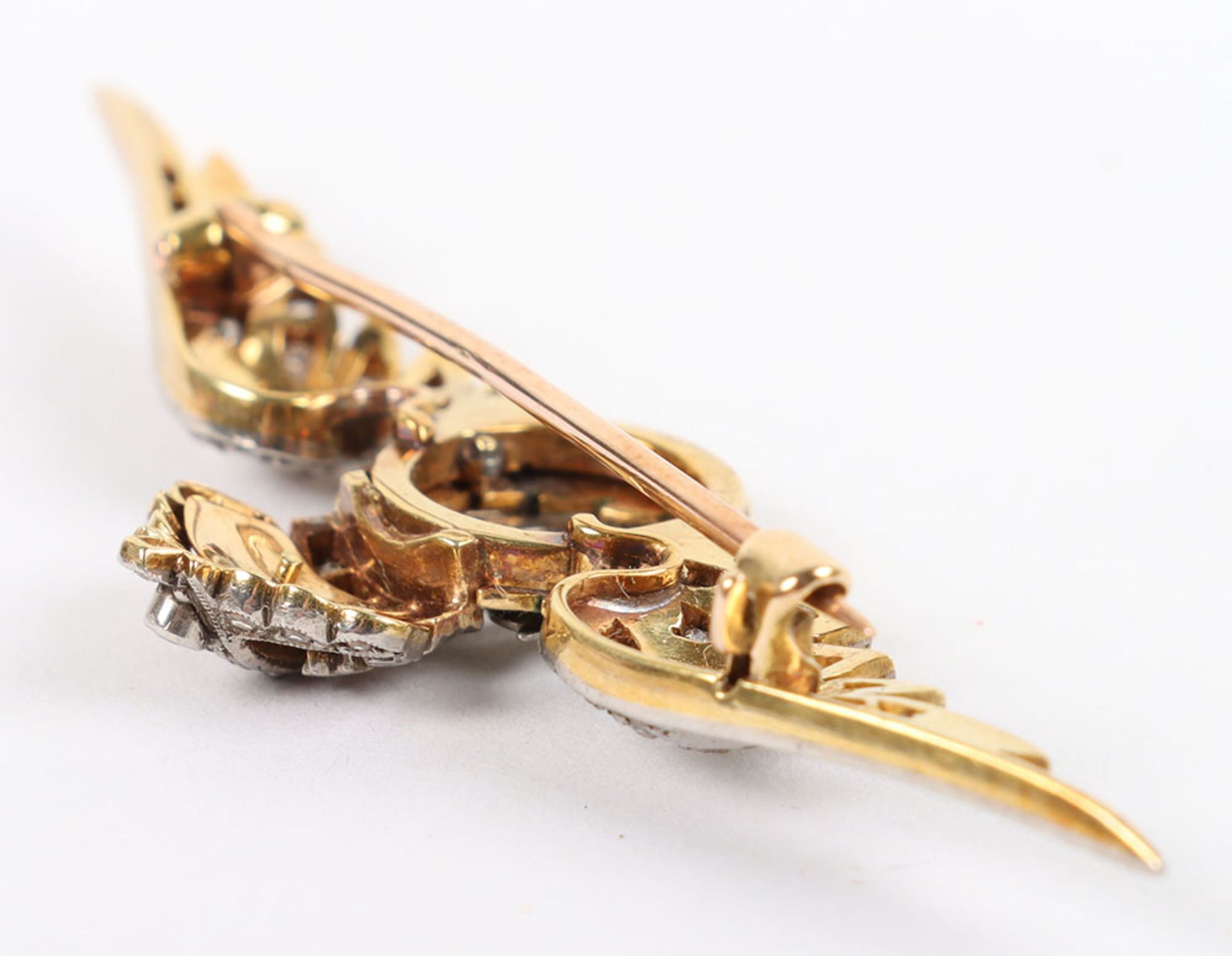 1930’s 18ct Gold, Platinum and Diamond Royal Air Force Sweetheart Brooch Retailed by Harrods, London - Image 7 of 7