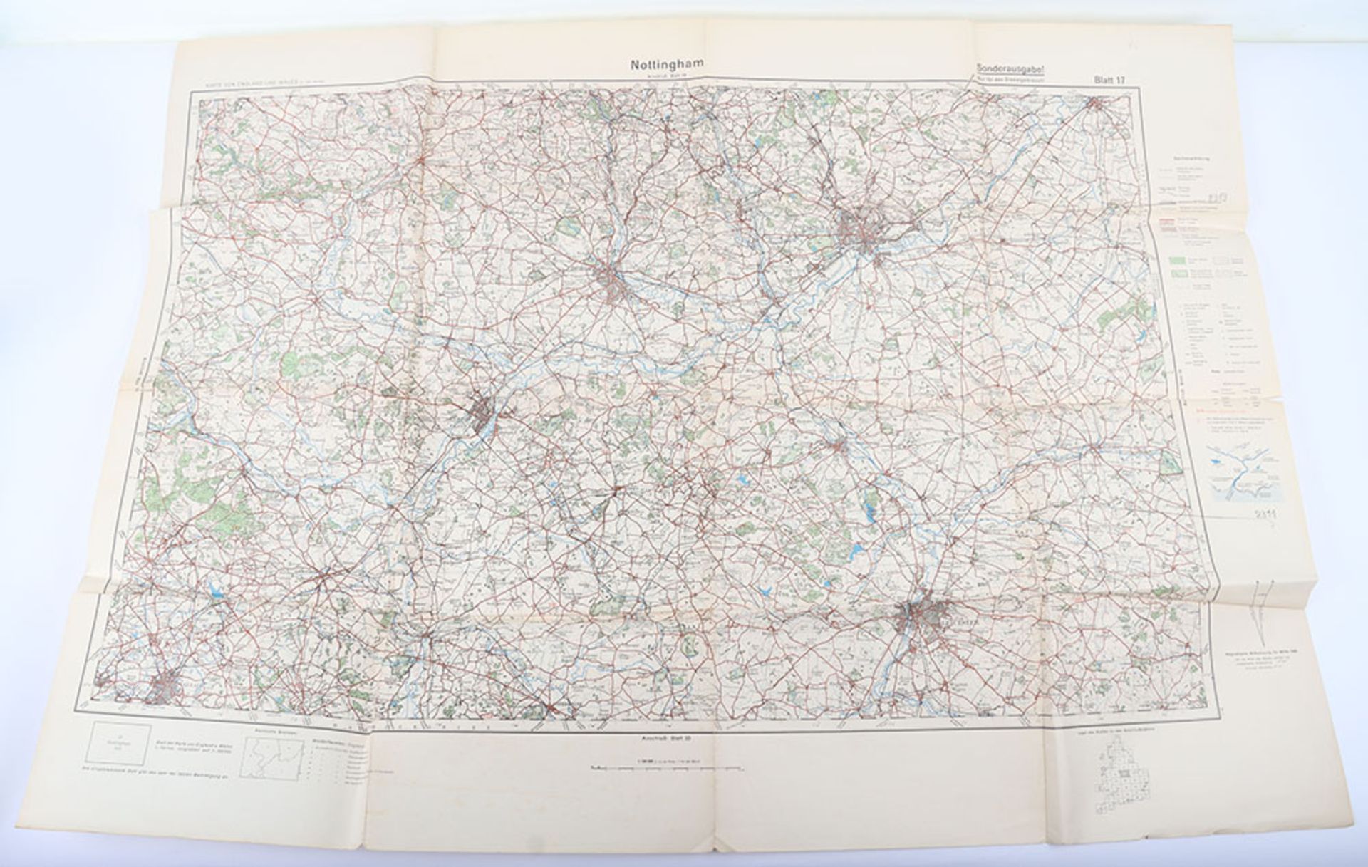 2x Luftwaffe Bombing Maps of the United Kingdom - Bild 9 aus 15
