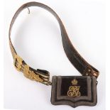 Edward VII Royal Army Medical Corps Officers Cross Belt and Pouch