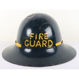 WW2 British Home Front Fire Guard Helmet