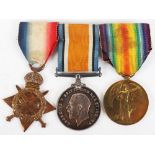 Great War 1914-15 Star Medal Trio to the Hampshire Regiment