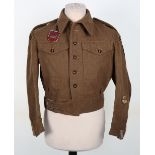 WW2 Hampshire Regiment Battle Dress Blouse with Beja Battle Badge