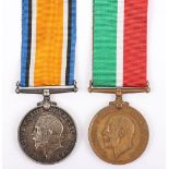 Great War Pair of Medals for Service in the Mercantile Marine