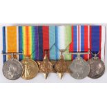 Royal Navy and Royal Fleet Reserve Long Service Medal Group of Six, Covering Service in Both World W