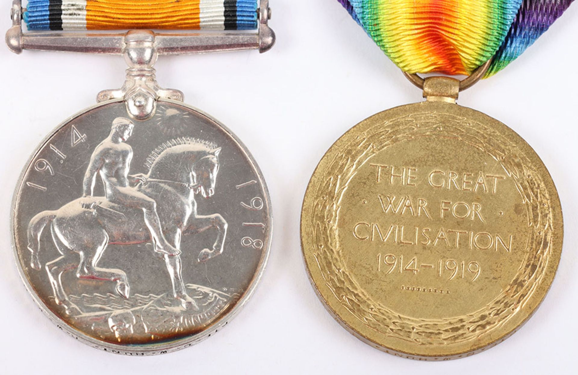 Great War Pair of Medals to the Royal West Kent Regiment, - Image 5 of 5