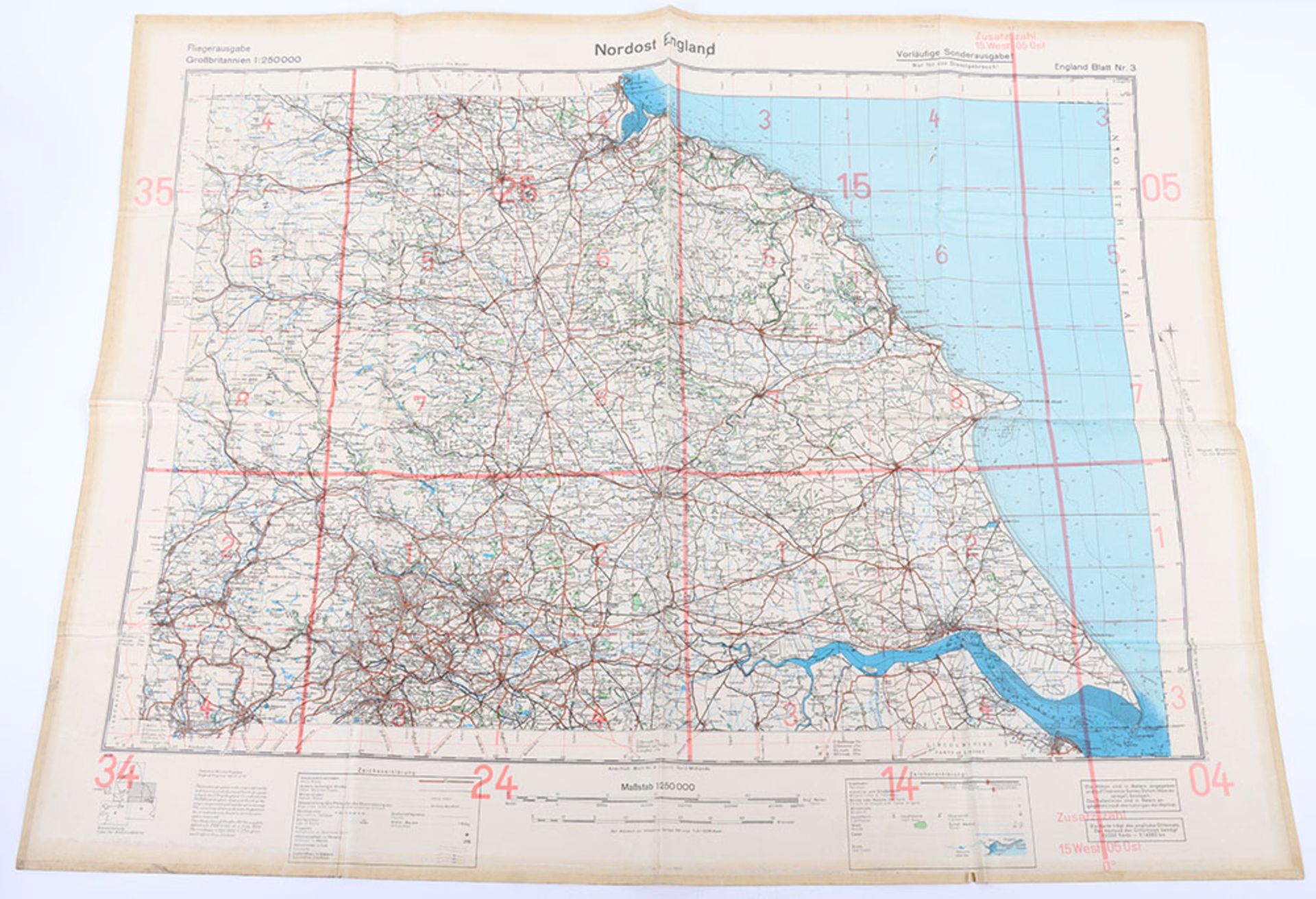 2x Luftwaffe Bombing Maps of the United Kingdom - Bild 2 aus 15