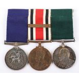 Rare Great War Hartlepool Special Constabulary Double Long Service Medal Group of Three