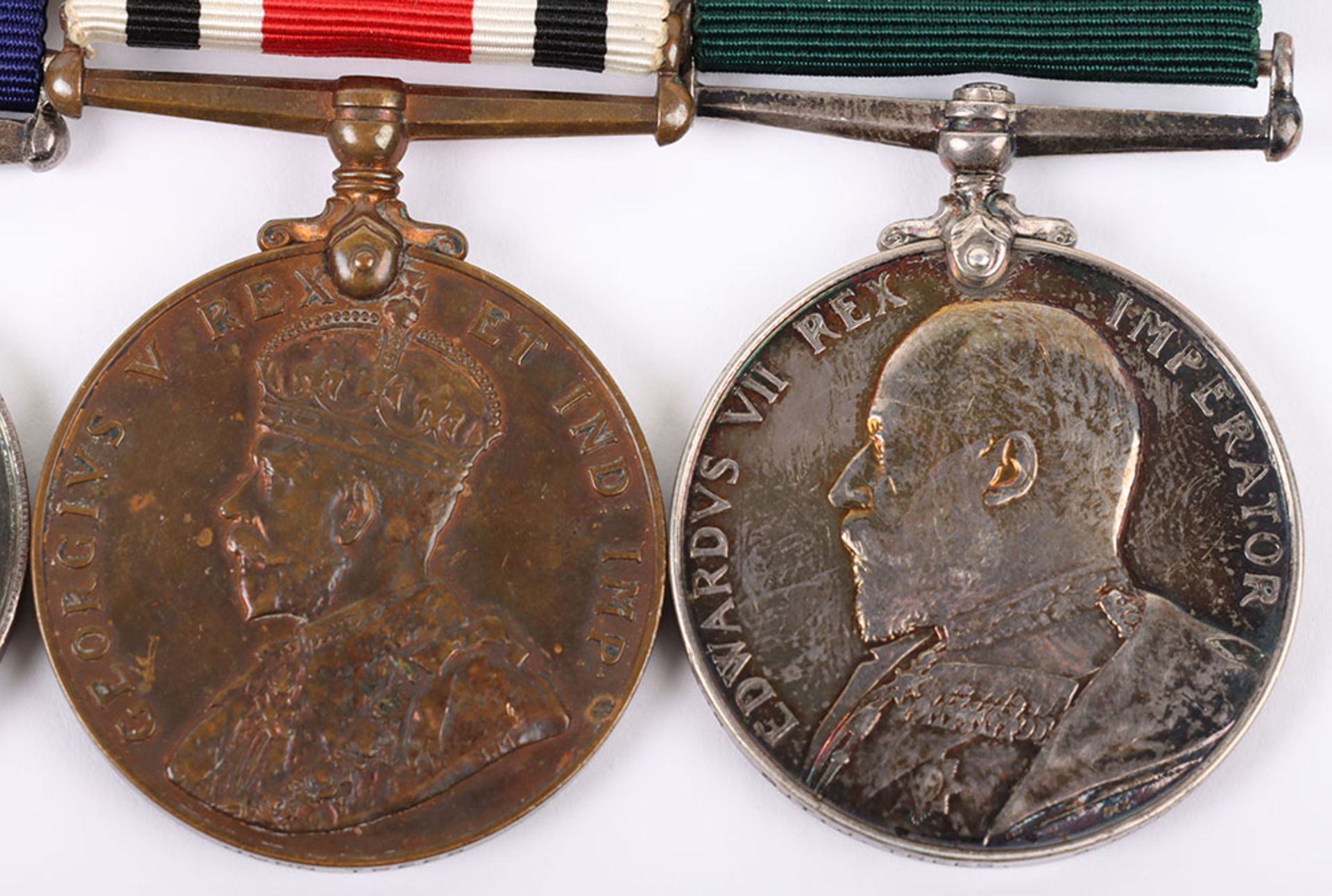 Rare Great War Hartlepool Special Constabulary Double Long Service Medal Group of Three - Image 3 of 10