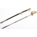 Unusual Victorian Royal Naval Artillery Volunteers Officers Sword