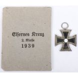 WW2 German Iron Cross 2nd Class by Wilhelm Deumer Ludenscheid