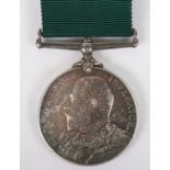 Edward VII Volunteer Long Service Medal to the Hampshire Royal Garrison Artillery Volunteers