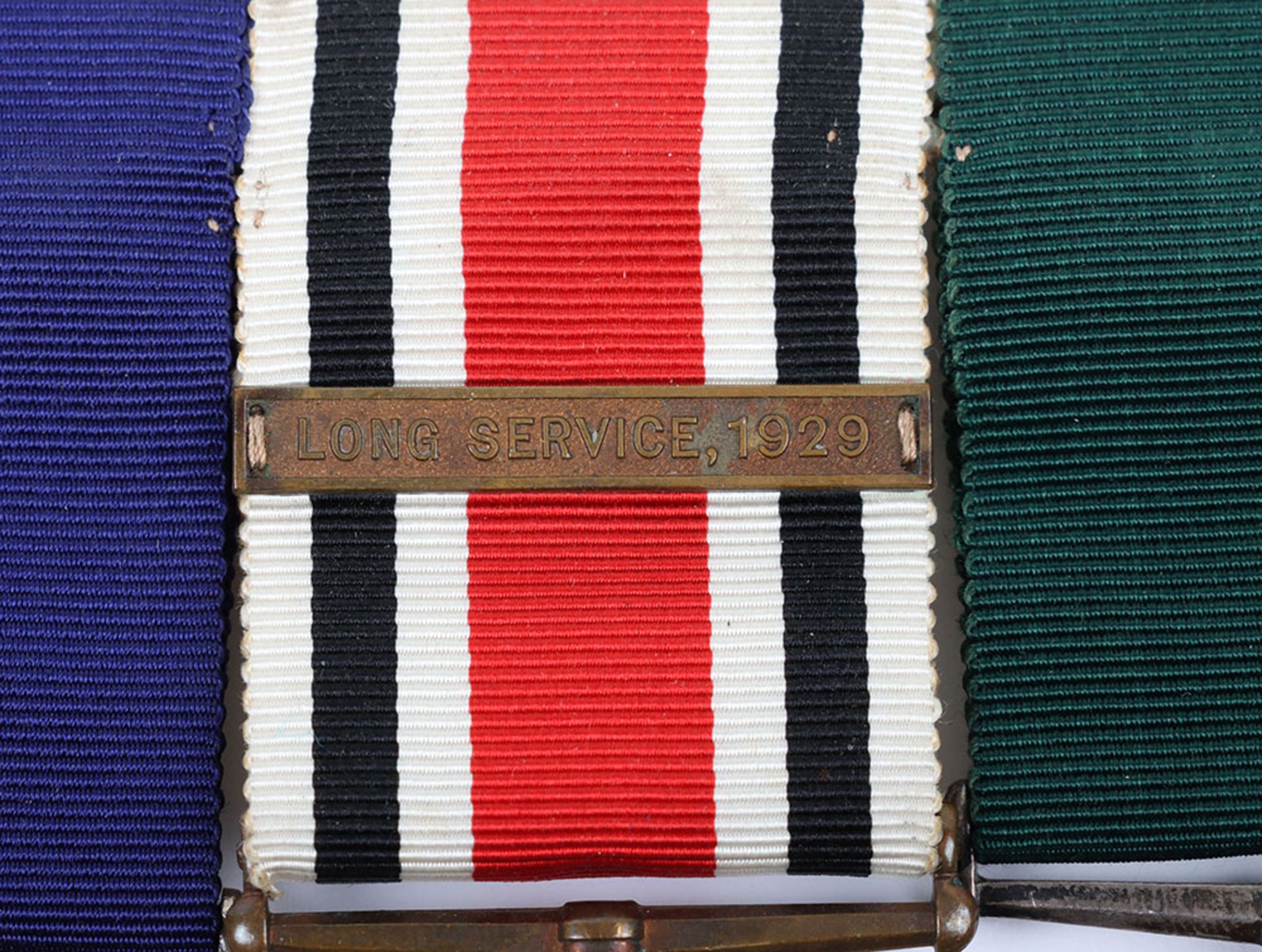 Rare Great War Hartlepool Special Constabulary Double Long Service Medal Group of Three - Image 2 of 10