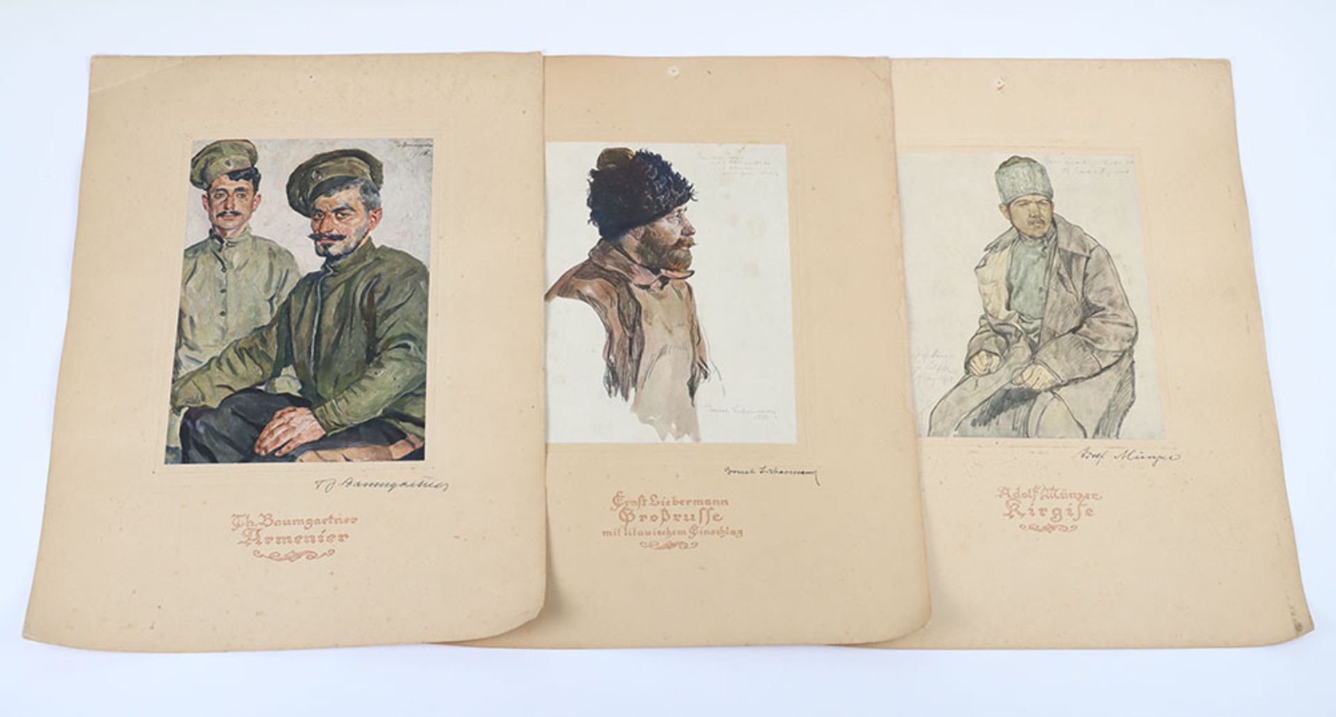 Interesting Collection of 14 Lithographs of Russian Interest Circa 1920 - Image 8 of 12