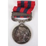India General Service Medal 1854-95 for Service in the 1887 Burma Campaign with the Hampshire Regime