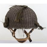 WW2 British 1944 Dated Paratroopers Steel Combat Helmet