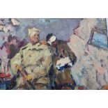Soviet Russian Oil Painting by Ilya Efimovich Vasilchenko ‘Victory Day’