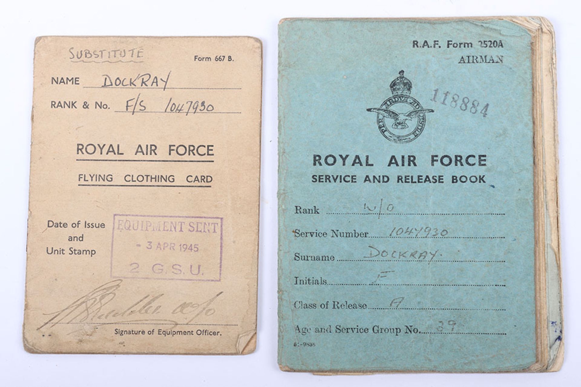 WW2 Royal Air Force Medal, Log Book and Flying Helmet Grouping of Sergeant Edward Dockray, Air Gunne - Image 4 of 16