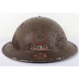 WW2 British National Fire Service BMB Fire Brigade Steel Helmet