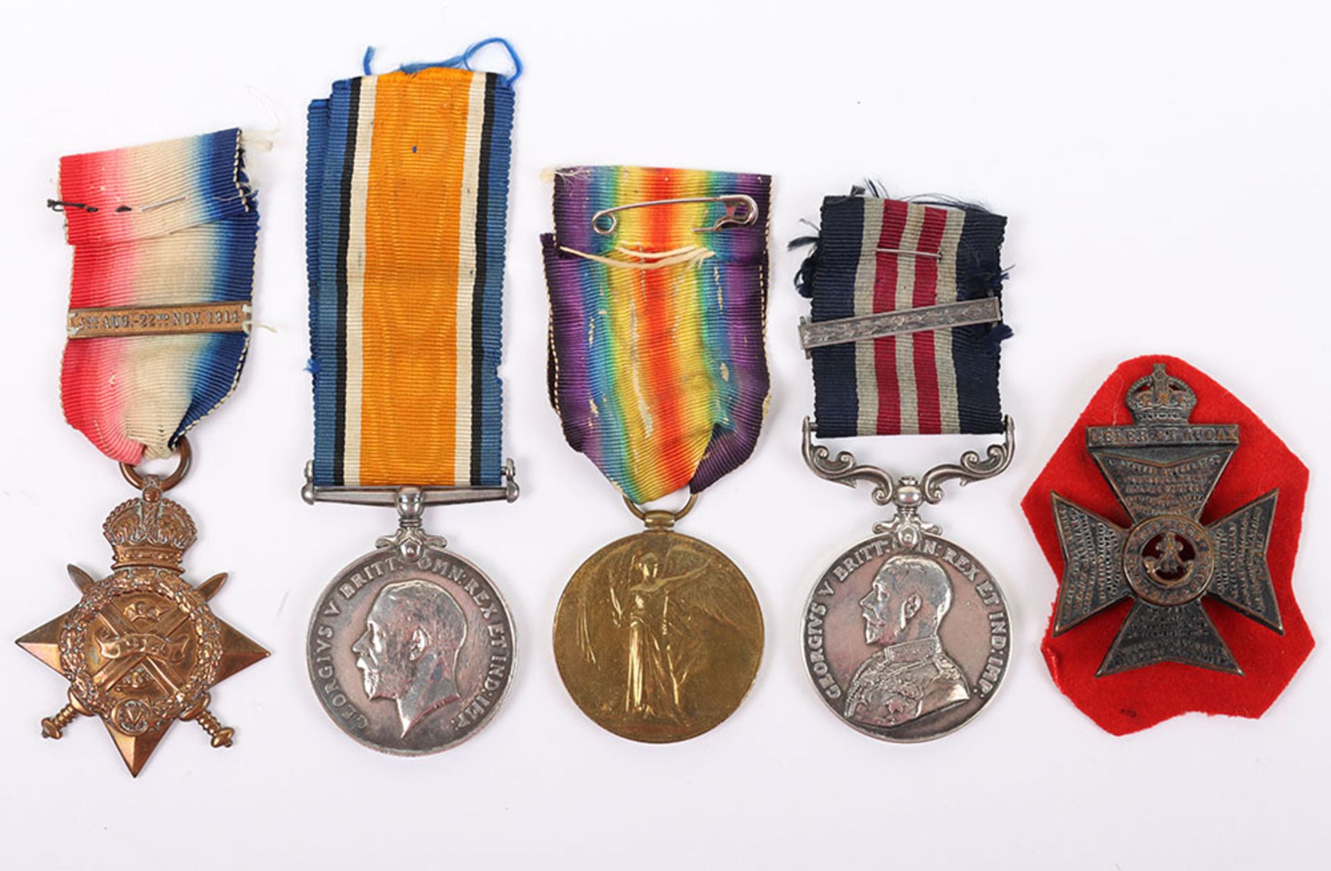 A Good Great War Western Front Military Medal and Second Award Bar Group of Four to the Kings Royal - Image 2 of 19