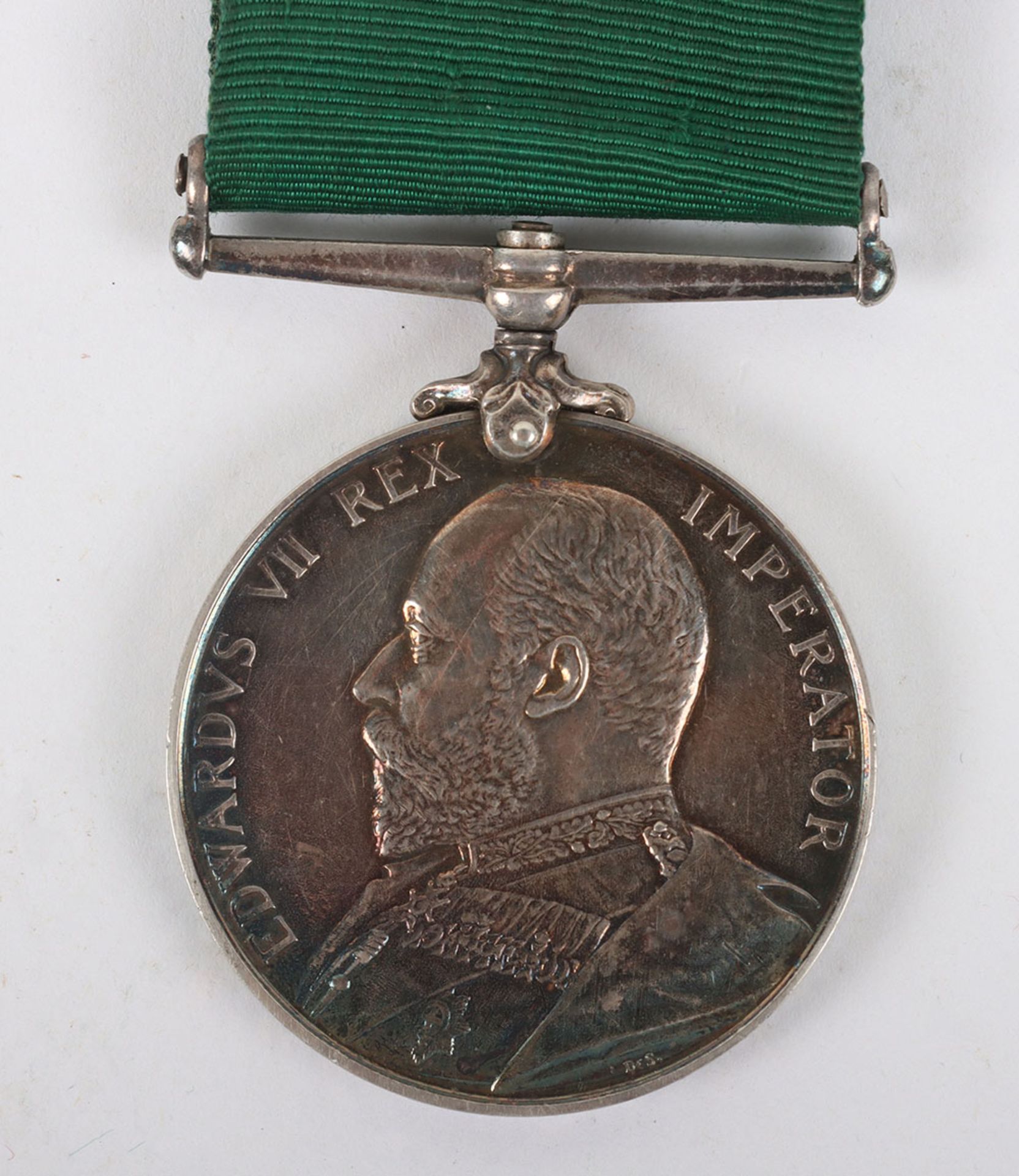 Edwardian Volunteer Long Service Medal to a Colour Sergeant in the Volunteer Battalion of the Hampsh - Image 2 of 5