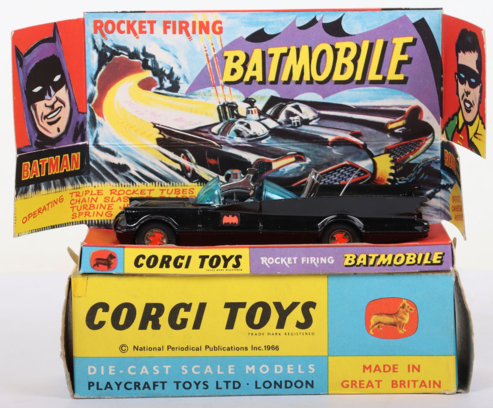 Corgi Toys 267 Batmobile and 261 James Bond Aston Martin - Bild 3 aus 7
